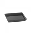 Assiette CUBIK 130x130mm noir
